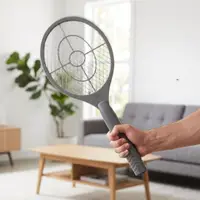 Paletă electrică anti insecte, 17x46 cm, culoare gri