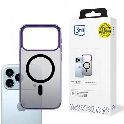Husa MagSafe pentru Apple iPhone 17 Pro Max, 3MK, Frosty MagCase, Mov