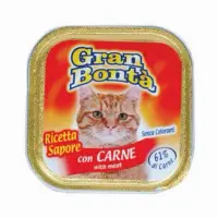 Pateu pentru pisici Gran Bonta cu carne 100 gr