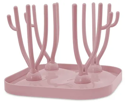 Uscător pentru biberoane Lorelli Baby Care - Blush pink