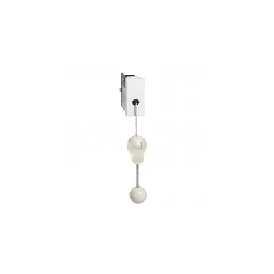 Pull-cord switch Mosaic - cu ejectable pull cord - alb antimicrobial