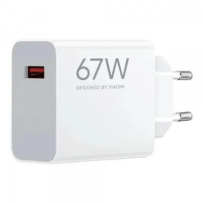 Incarcator Retea Xiaomi, 67W, 6.2A, 1 x USB-A, Alb BHR07SKEU