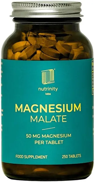 Malat de magneziu, 50 mg, 250 tablete, Nutrinity Labs