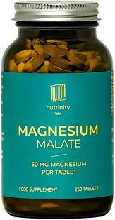 Malat de magneziu, 50 mg, 250 tablete, Nutrinity Labs