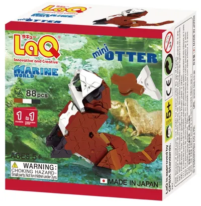 Constructor pentru copii LaQ Marine World - Vidră, 88 piese