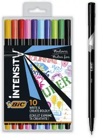Set de linere colorate BIC Intensity - 0.4 mm, 10 buc