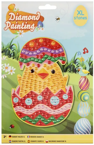 Trusă de pictat cu mărgeleMoxy - Pui cu ou