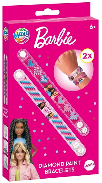 Set de pictat cu mărgele Moxy Barbie - Brățări, 2 buc