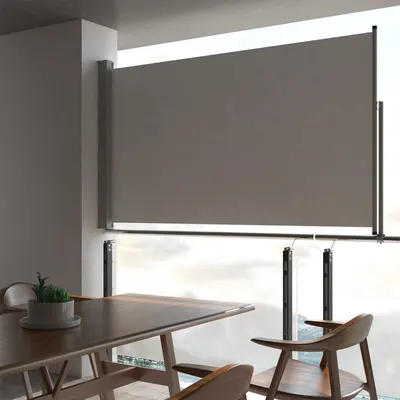 Gossi copertina laterala retractabila de terasa, gri, 140 x 300 cm