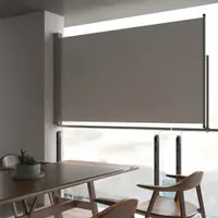 Gossi copertina laterala retractabila de terasa, gri, 140 x 300 cm