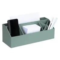 Organizator verde pentru papetărie din carton Elisa Canvas Paper Laminate – Bigso