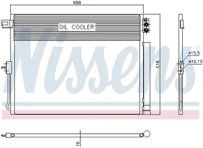 Radiator aer conditionat AC cu uscator potrivit DODGE DURANGO; JEEP GRAND CHEROKEE, GRAND CHEROKEE IV 3.0D-6.4 11.10