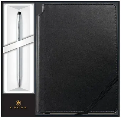 Set pix Cross Century II - Lustrous Chrome, cu agenda