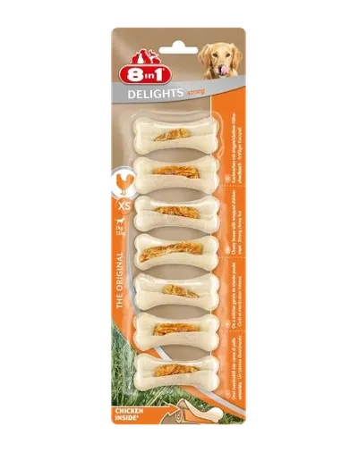 8IN1 Delicatese Delight Tstrong Bones XS 7 buc.