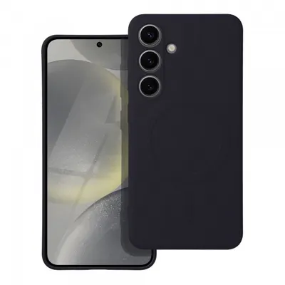 Husa MagSafe pentru Samsung Galaxy A56 A566, OEM, Silicone Mag, Neagra