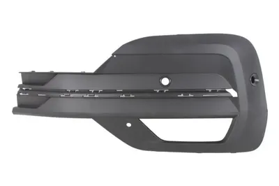 Grila bara Fata Stanga cu gauri de lama, cu orificii senzori parcare, negru-mat potrivit VW CALIFORNIA T6 CAMPER, MULTIVAN T6, TRANSPORTER T6 04.15-08.24 03.19