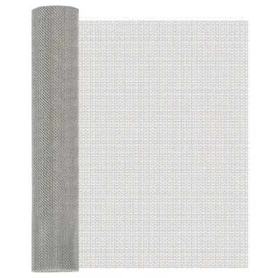 vidaXL Ecran din plasă 60 x 200 cm 8 Mesh Oțel Inoxidabil 201 Argintiu