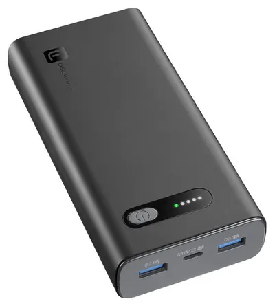 Baterie portabilă Cellularline - Fast Turbo PD, 10 000 mAh, negru