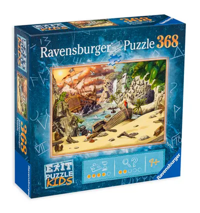 Puzzle-ghicitoare Ravensburger din 368 de piese - Aventură pirat