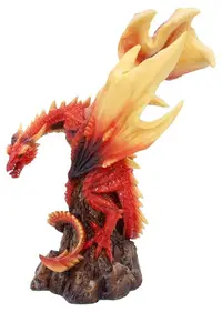 Statuetă Nemesis Now Fantasy: Dragons - Vermilion Inferno, 22.5 cm