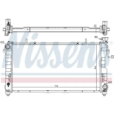 Radiator, racire motor NISSENS 61005