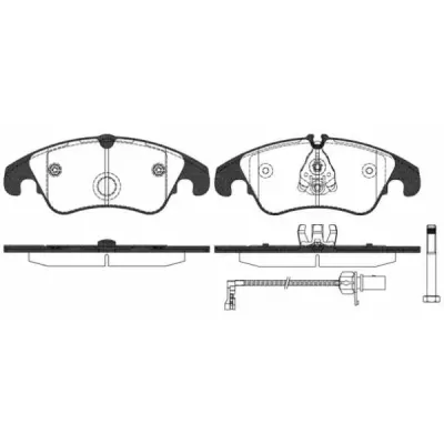 Set placute frana, frana disc REMSA 1304.31