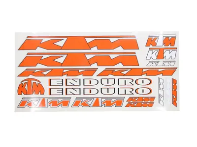 Set autocolante KTM, culoare portocaliu