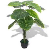 Gossi planta artificiala taro cu ghiveci, 85 cm, verde