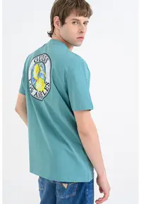 Tricou regular-fit din bumbac - Verde menta