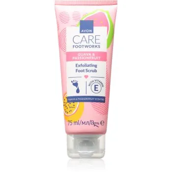 Avon Care Guava & Passionfruit crema delicata pentru exfoliere pentru picioare