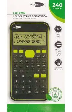Calculator stiintific 10+2 digits. Verde
