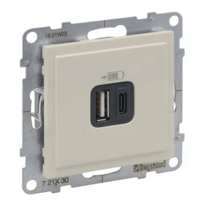 Incarc USB dublu, Tip A+C, iVoar