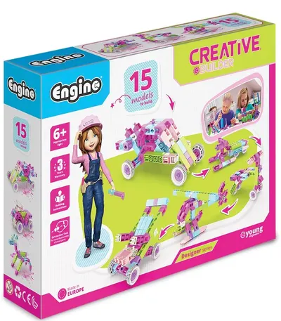 Engino Creative Builder - 15 modele pentru fete