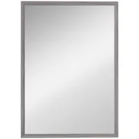 HOMCOM Oglindă de perete, 50 x 70 cm, cadru cu aspect lemn, montare simplă, incl. șuruburi | Aosom Romania