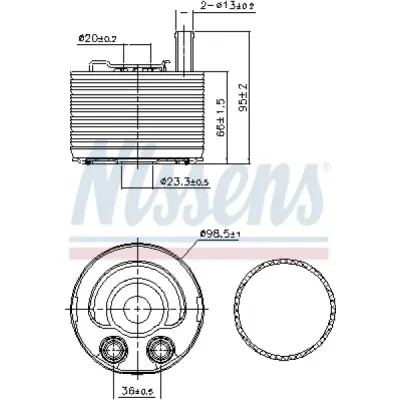 Radiator ulei, ulei motor NISSENS 91177