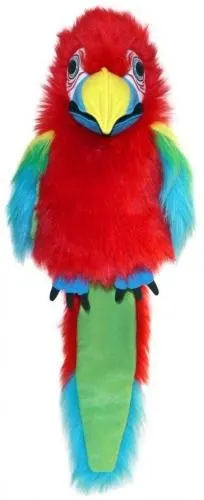 Păpușă pentru teatru de păpușii The Puppet Company - Pasari mari: Scarlet Macaw