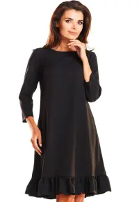 Rochie dama Poliester - M185 - Neagra -