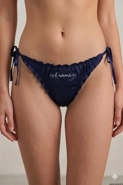 Chiloti din bumbac, pentru dama, 38655-BLUE, Albastru
