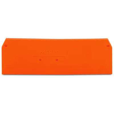 End and intermediate plate; 2.5 mm thick; orange