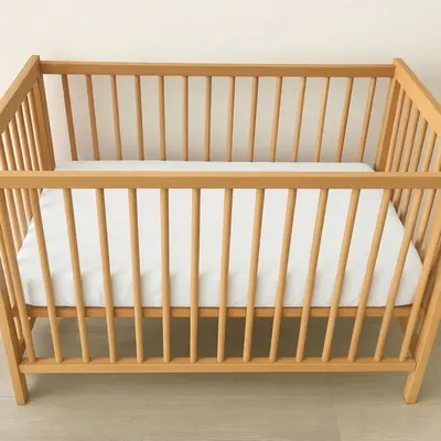 Cearceaf 2 in 1 impermeabil din bumbac organic 120x60 cm Twindeco Alb