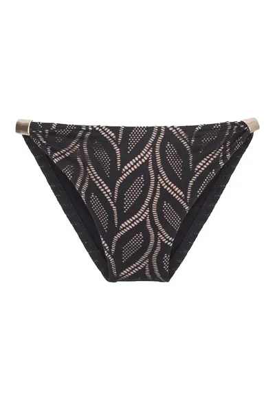 Slip cu aspect perforat 31451 - Negru