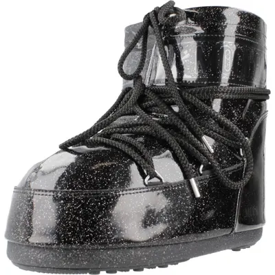 Cizme Moon Boot Model Mb Icon Low Glitter Culoare Negru