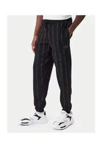 Pantaloni de trening barbati - bumbac si poliester - negru - Negru