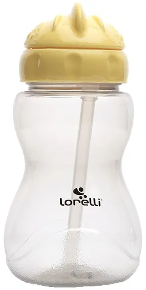 Mini sticlă sport Lorelli - 275 ml, galben