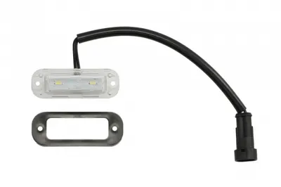 Lampa numar inmatriculare (LED, 12 24V, conector: SUPERSEAL, negru, in relief)