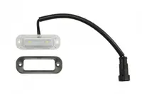 Lampa numar inmatriculare (LED, 12 24V, conector: SUPERSEAL, negru, in relief)