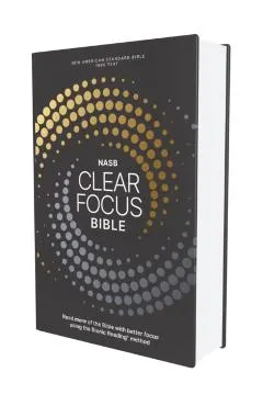 Nasb, Clear Focus Bible, Hardcover, Charcoal/Gold: Read More of the Bible with Better Focus