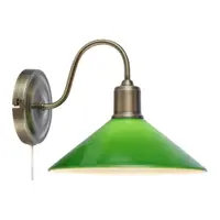 Aplică de perete verde/alămie Vela – Markslöjd