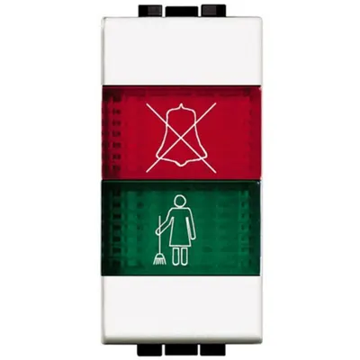 Martor de semnalizare exterioara usa LiVing Light - Alb - 1 modul