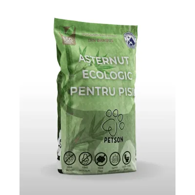 PETSON Nisip pentru pisici din fibră de bambus, așternut igienic pisici, peleți, fibră de bambus, aglomerant, ecologic, fără praf, biodegradabil PETSON Nisip pentru pisici din fibră de bambus, așternut igienic pisici, peleți, fibră de bambus, aglomerant